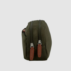 Jump Uppsala Soft Trousse De Toilette 2 Compartiments Olive profil