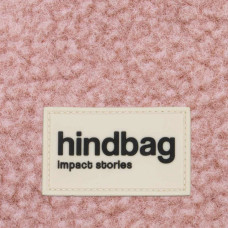 Hindbag Lili Small Zippered Wallet Faux Fur Teddy Powder Pink