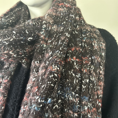 Fonem Eclat Cosy Warm Scarf Brown