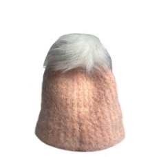 Fonem Polar Soft Beanie with Apricot Pom