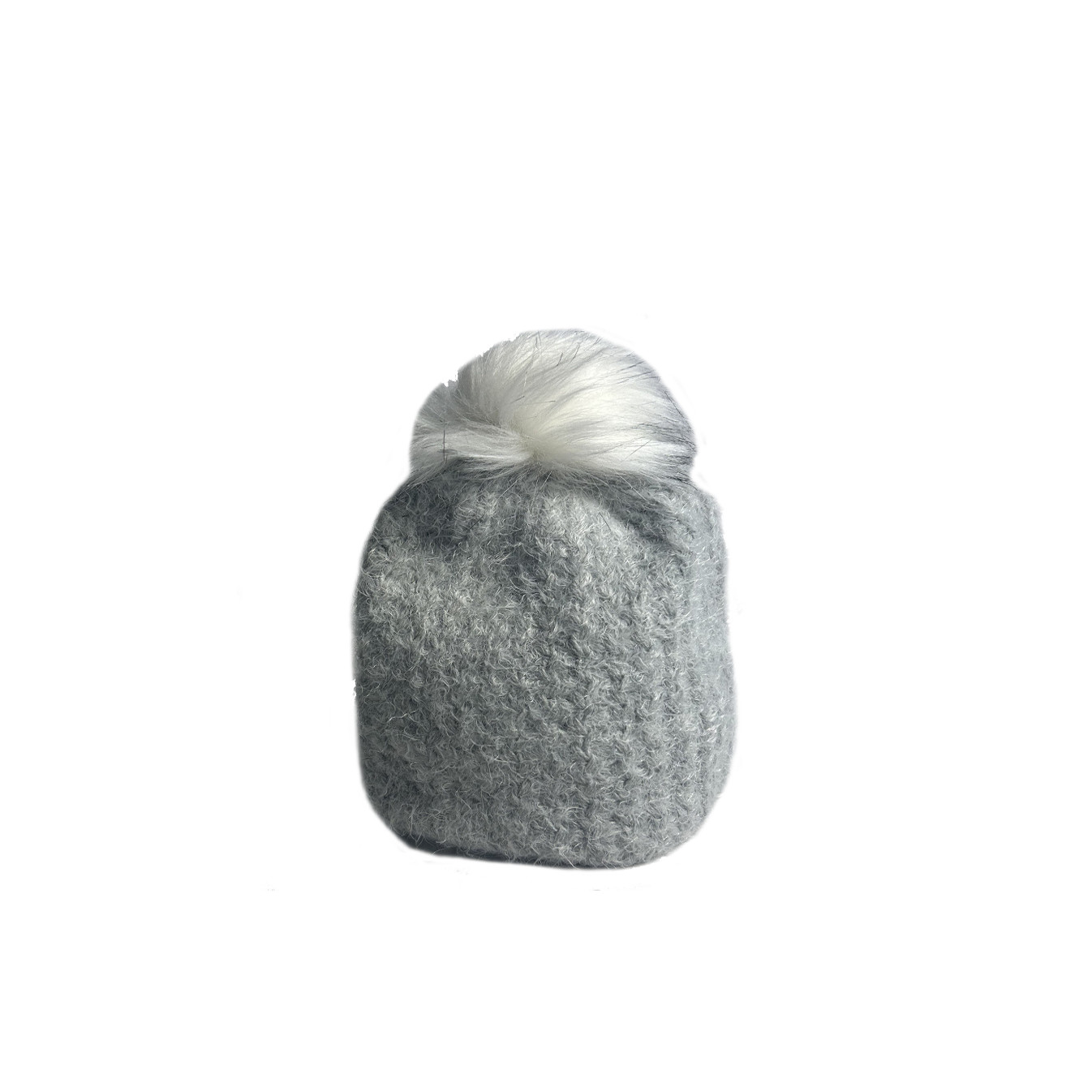 Fonem Polar Soft Beanie with Grey Pom