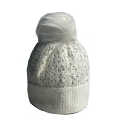 Fonem Chic & Warm Pompon & Turn-down Beige