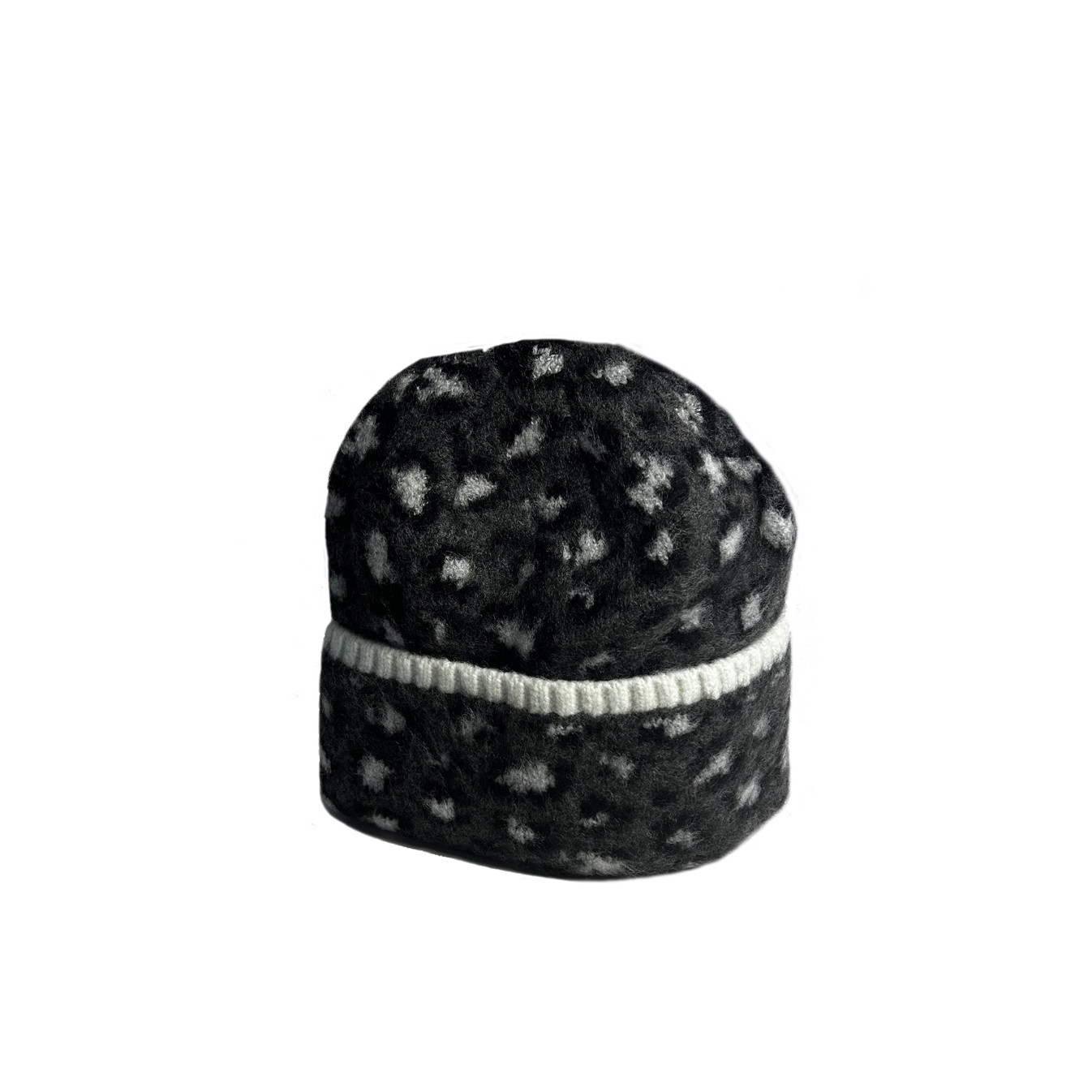 Fonem Wild Dream Reversible Leopard Print Beanie Anthracite