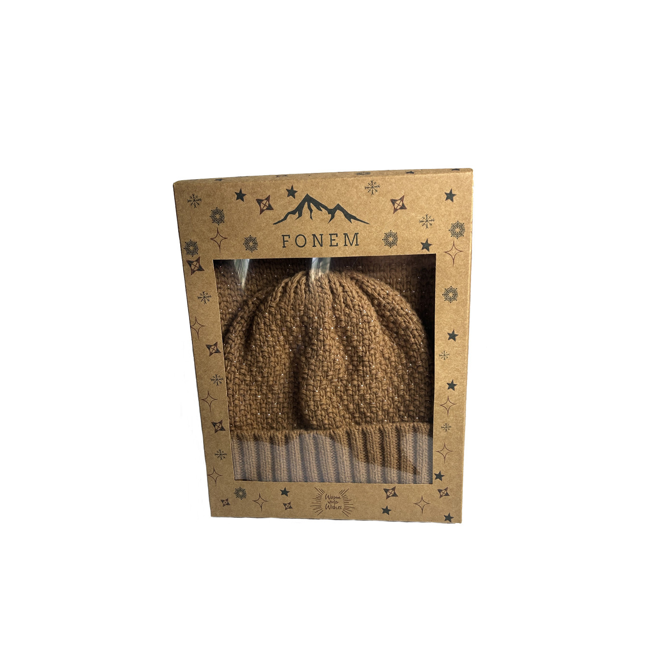 Fonem Beanie & Scarf Camel Set