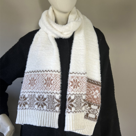 Fonem Set Ecru Gloves, Scarf & Beanie