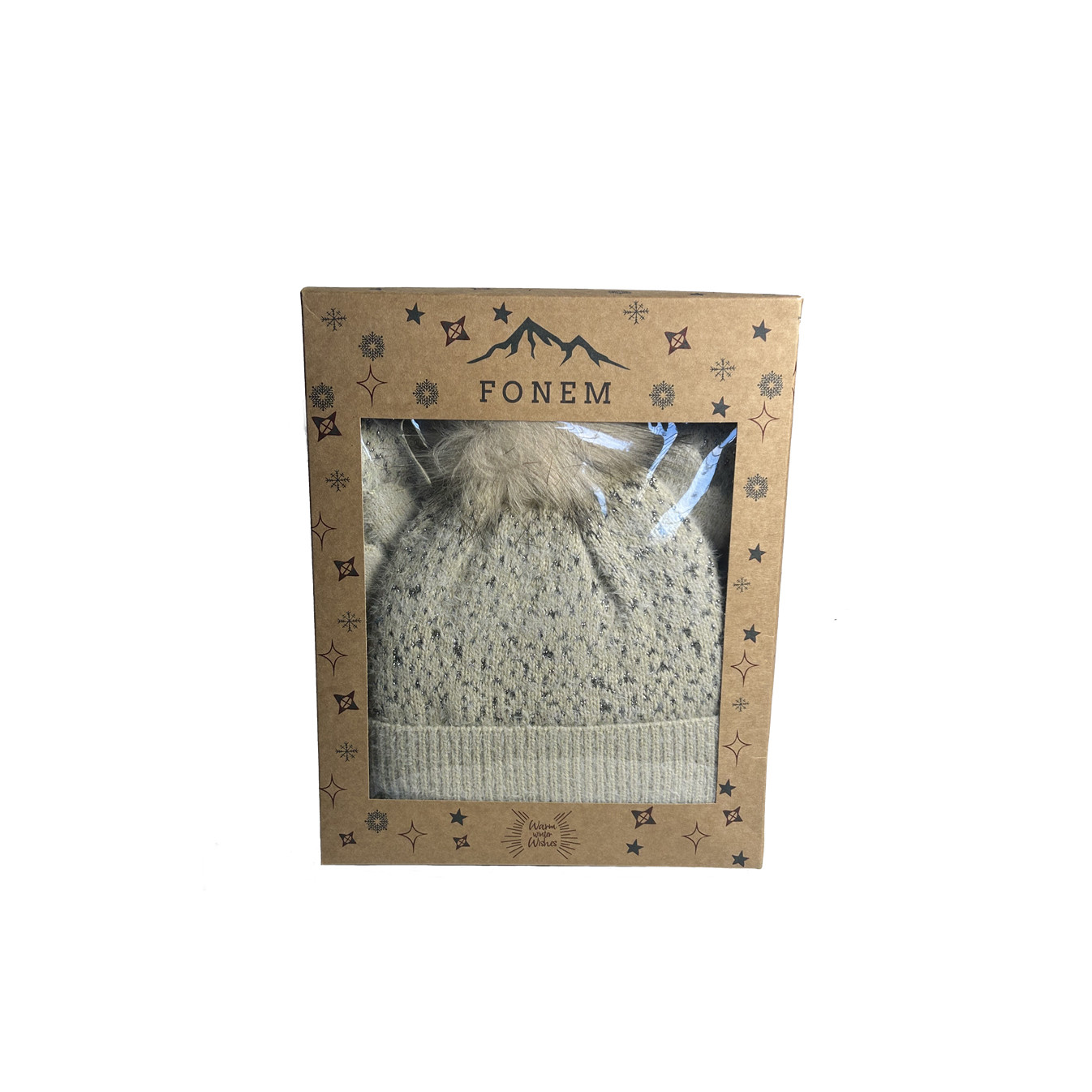 Fonem Gloves, Scarf & Sequin Beanie Set