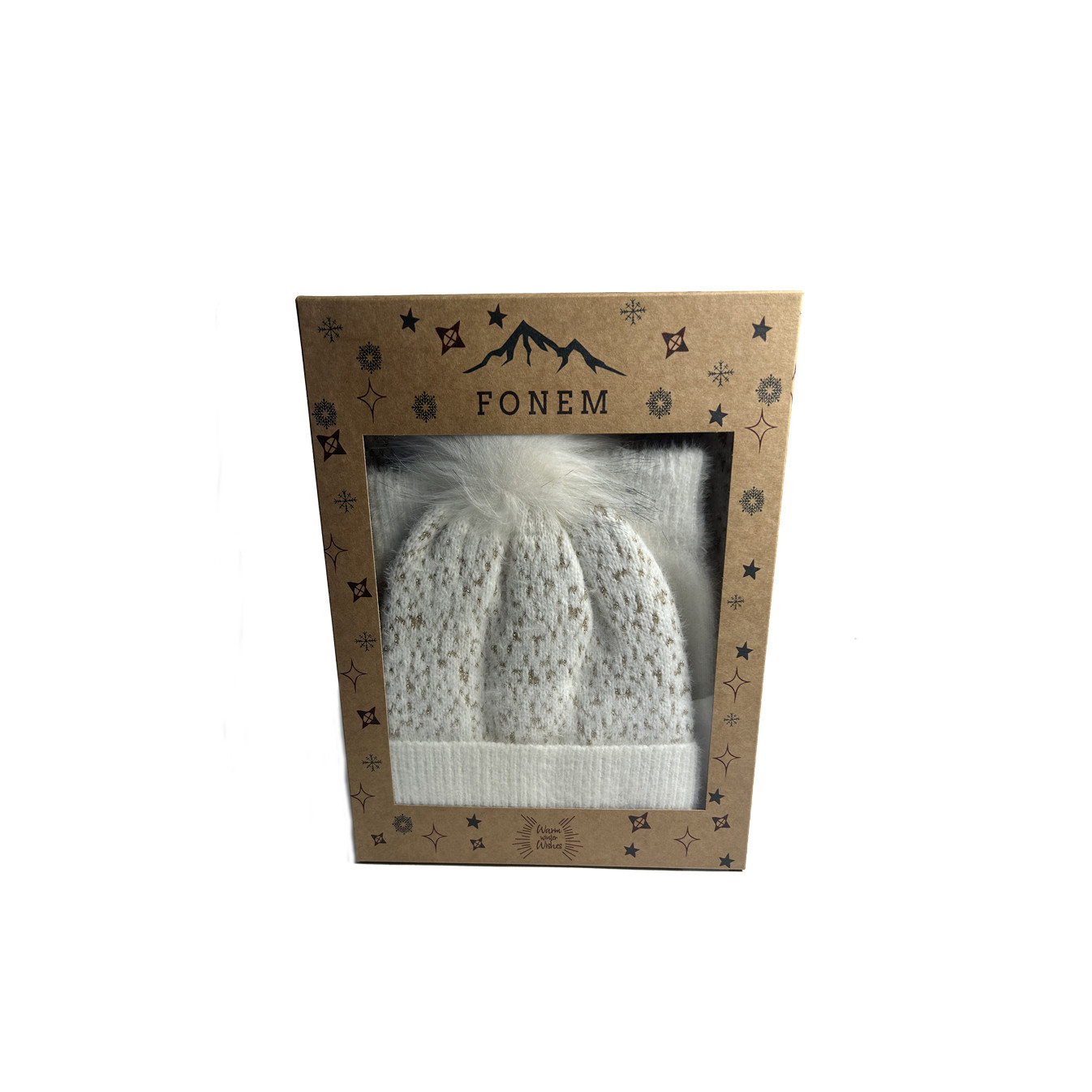 Fonem Gloves, Scarf & Sequin Beanie Set