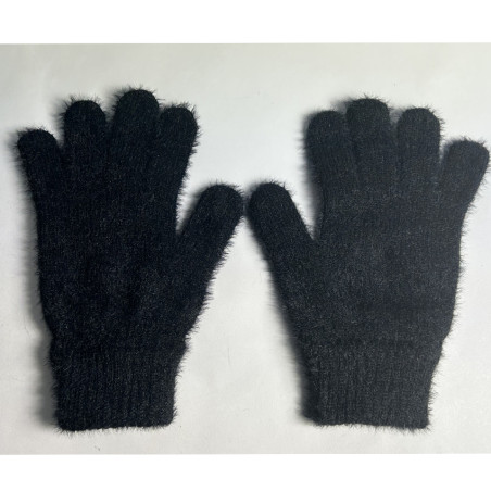 Fonem Gloves, Scarf & Sequin Hat Set Black