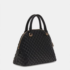 Guess Everlee Matelassé Handbag With Charms Black