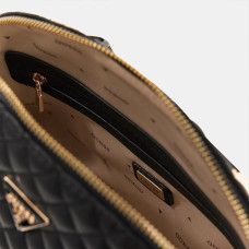 Guess Everlee Matelassé Handbag With Charms Black