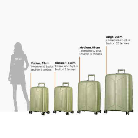 Jump Evae 76cm Cabin Suitcase 4 Wheels Expandable Marine