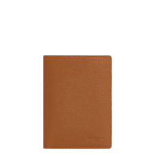 Le Tanneur Charles Medium Wallet 2 Flaps Grained Tan Leather