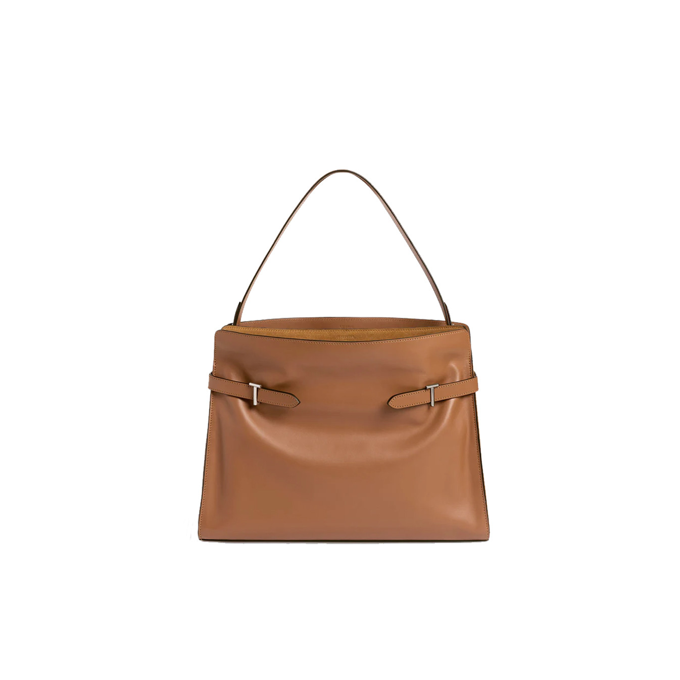 Le Tanneur Emie Shoulder Bag Maxi Smooth and Nubuck Tan