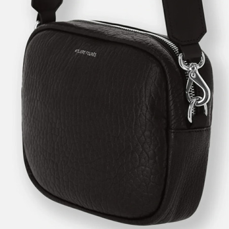 Ateliers Fourès Baroudeuse Shoulder Bag Aura Bubble U122 Black