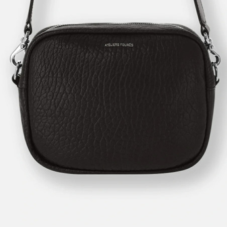 Ateliers Fourès Baroudeuse Shoulder Bag Aura Bubble U122 Black