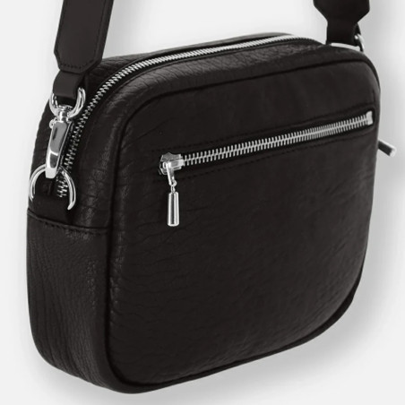 Ateliers Fourès Baroudeuse Shoulder Bag Aura Bubble U122 Black