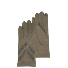 Isotoner Touch Gloves for Women in Wool Khaki