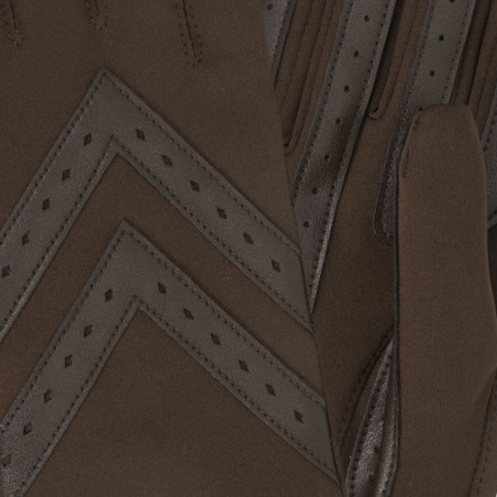 Isotoner Women's Stretch Fabric Touchscreen Gloves for Women Brown
