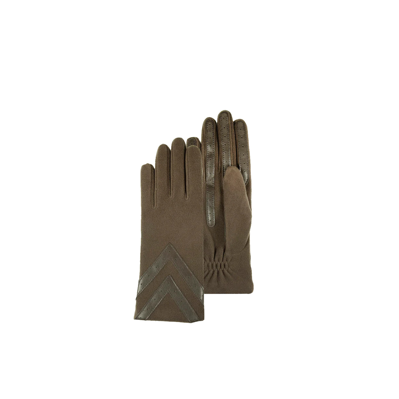 Isotoner Women's Fleece Touchscreen Gloves Beige
