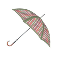 Piganiol Country Checkered Straight Umbrella