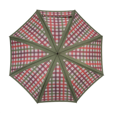 Piganiol Country Checkered Straight Umbrella