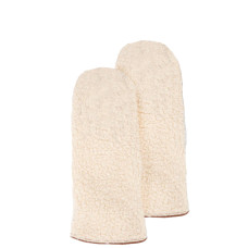 Isotoner Touch Gloves Faux Fur for Women Size M Cognac