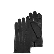 Isotoner Men's Leather Touch Gloves Size S Black