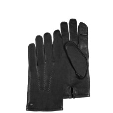 Isotoner Men's Leather Touch Gloves Size M Black