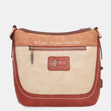Anekke Menire Shoulder Bag in Rust-colored Faux Leather