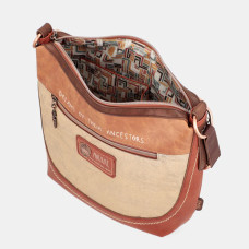 Anekke Menire Sac Bandoulière En Simili Cuir Rouille côté ouvert