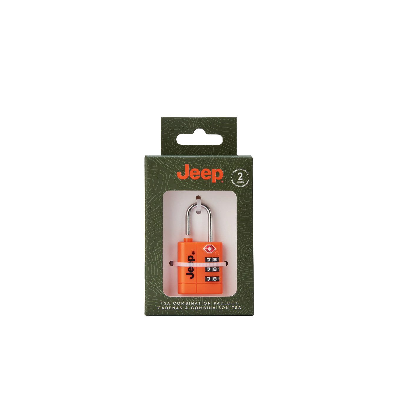 Delsey Jeep TSA Combination Lock Orange