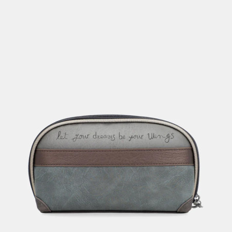 Anekke Manifesto RFID Grey Toiletry Bag