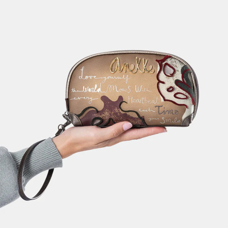 Anekke Manifesto RFID Grey Toiletry Bag