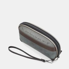 Anekke Manifesto RFID Grey Toiletry Bag