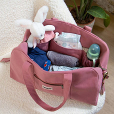 Hindbag Basile Large Organic Cotton Diaper Bag Rose Blush