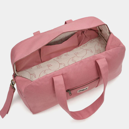 Hindbag Basile Large Organic Cotton Diaper Bag Rose Blush