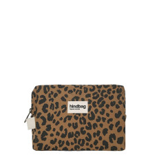 Hindbag Leon Cosmetic Bag Organic Cotton Cinnamon Leopard