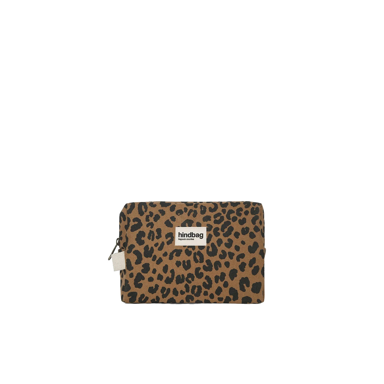 Hindbag Leon Cosmetic Bag Organic Cotton Cinnamon Leopard