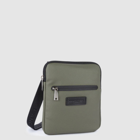 Lancaster Storm Messenger Bag for Men in Canvas 305-35 Khaki