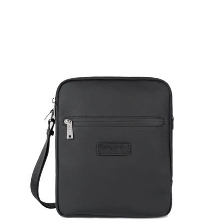 Lancaster Storm Satchel 2 Compartments For Men In Canvas 305-35 Black
