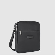 Lancaster Storm Satchel 2 Compartments For Men In Canvas 305-35 Black