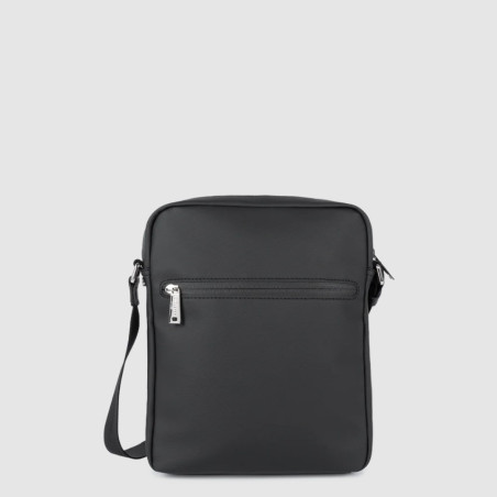 Lancaster Storm Satchel 2 Compartments For Men In Canvas 305-35 Black