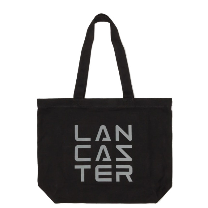 Lancaster Tote Bag 3 Lines Tote Bag TOTE-06 Black