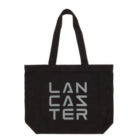 Lancaster Tote Bag 3 Lines Tote Bag TOTE-06 Black