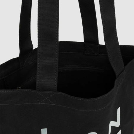 Lancaster Tote Bag 3 Lines Tote Bag TOTE-06 Black