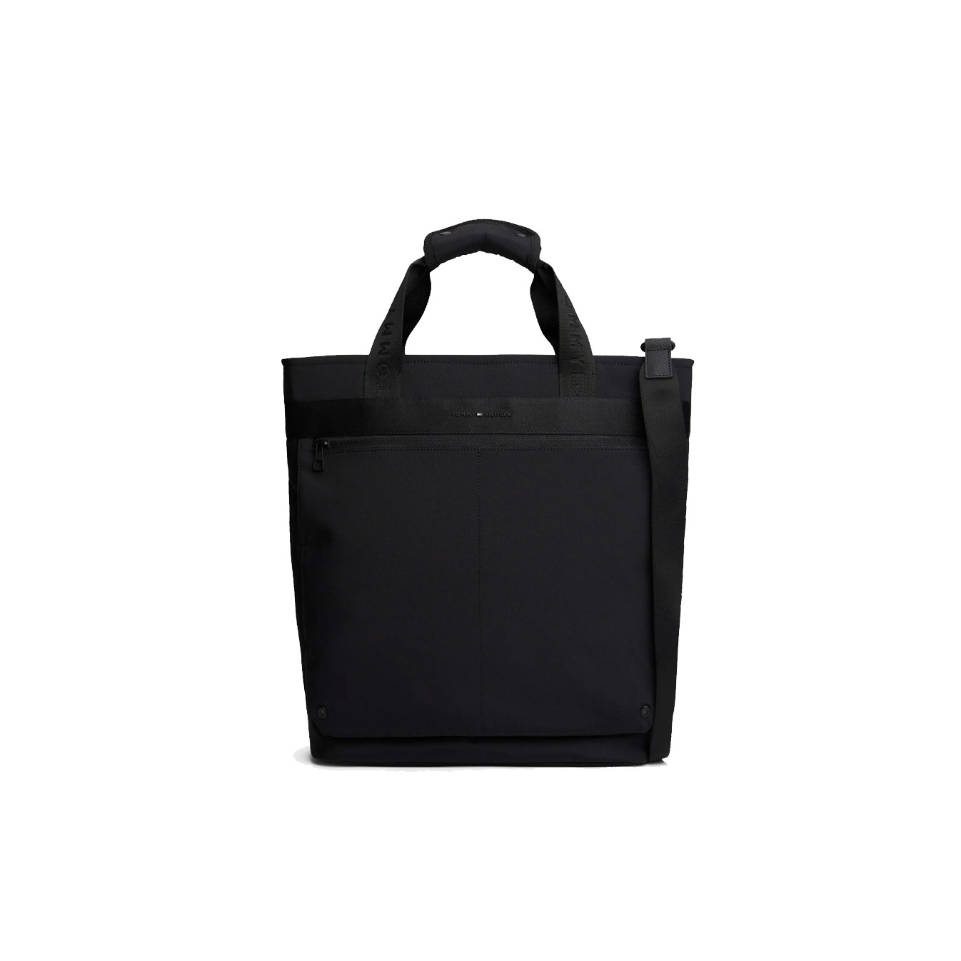 Tommy Hilfiger Tote Messenger Bag BDS Black