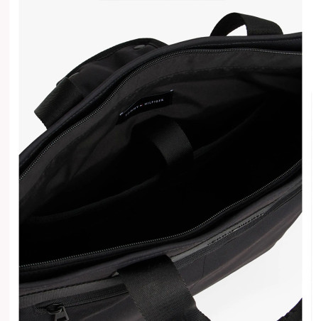 Tommy Hilfiger Tote Messenger Bag BDS Black