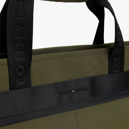 Tommy Hilfiger MT1 Green Messenger Tote Bag