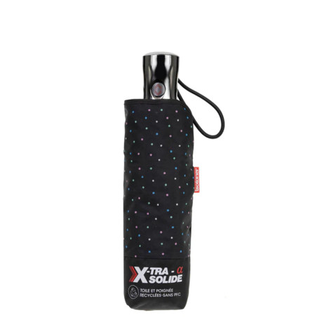 Isotoner Automatic X-TRA SOLIDE ALPHA Mini Pois Umbrella