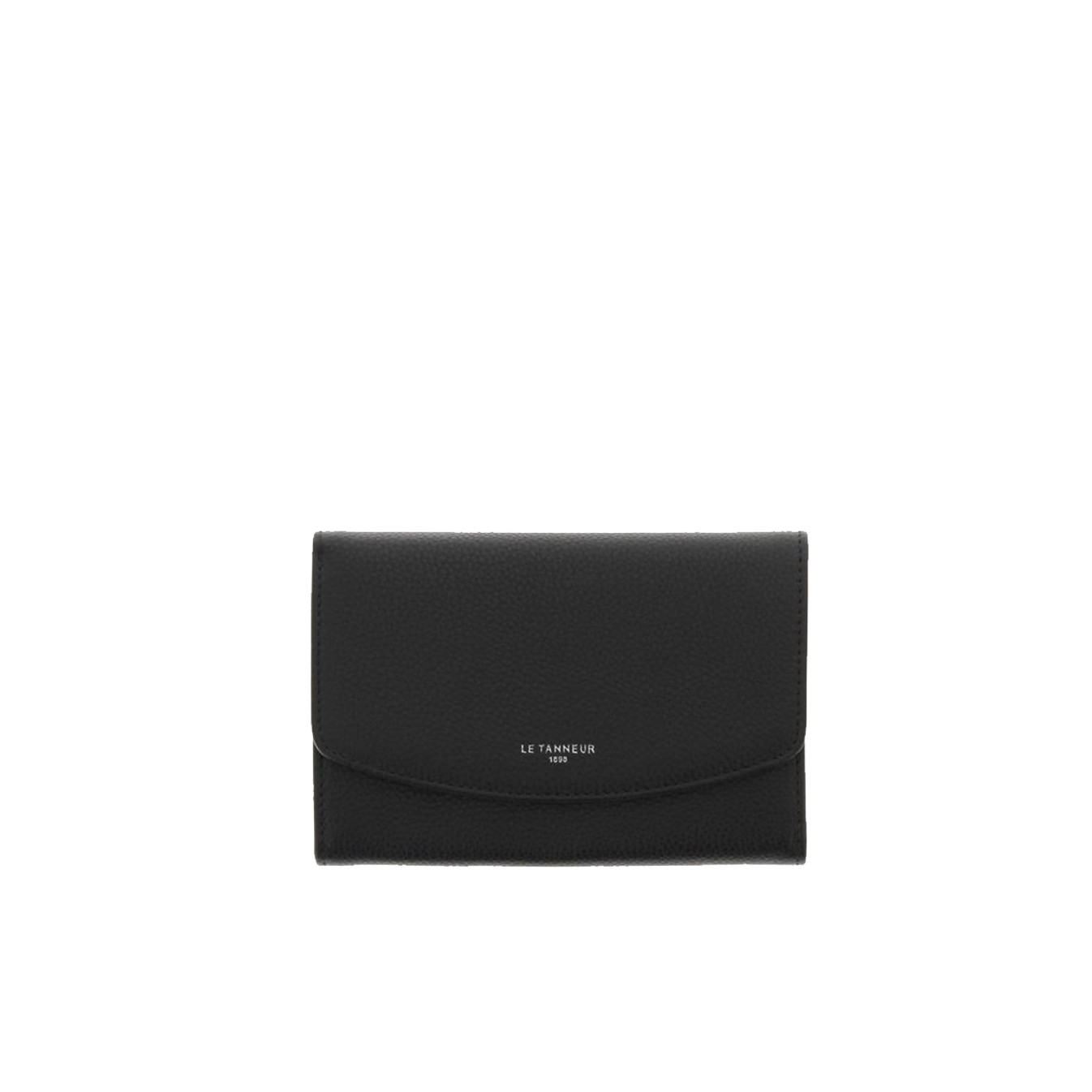 Le Tanneur Sophie Grainy Leather Wallet Black